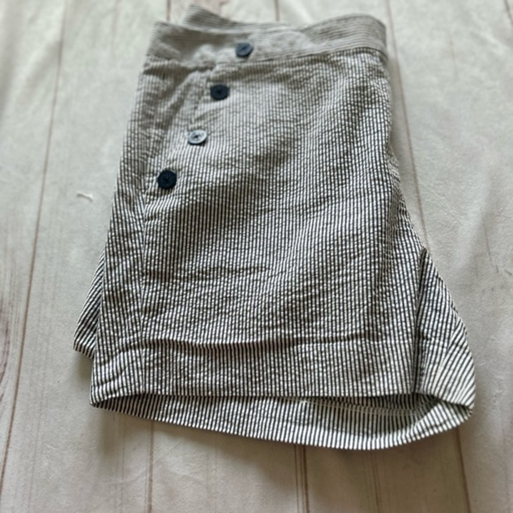 St. Tropez Black and White Striped Skirt